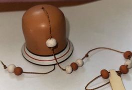 Christbaum Glöggli braun Keramik H 4.5cm