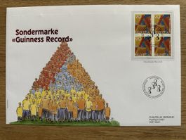 Schweiz - 1996  FDC Grossbrief illustriert GUINESS RECORD