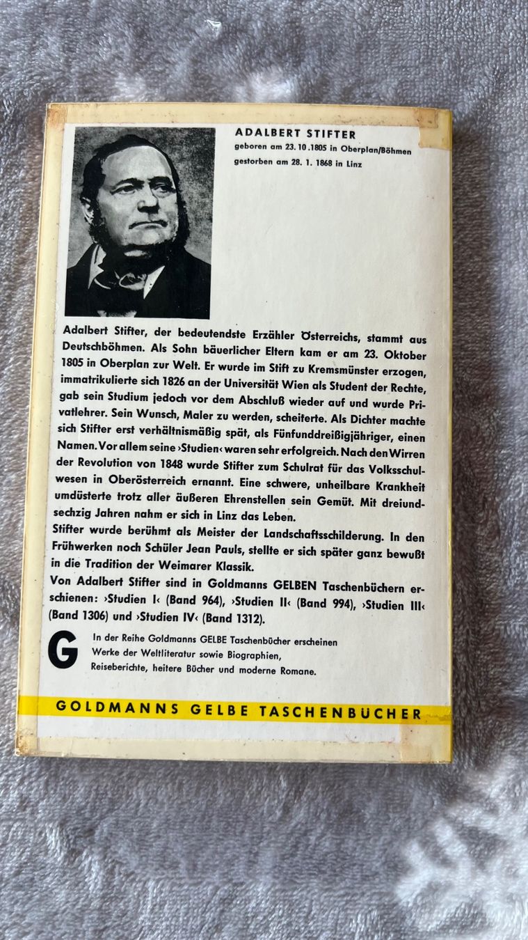 Libri: Adalbert Stifter - Studien IV – Usato da Schübelbach venduto da Dolly990_2 1