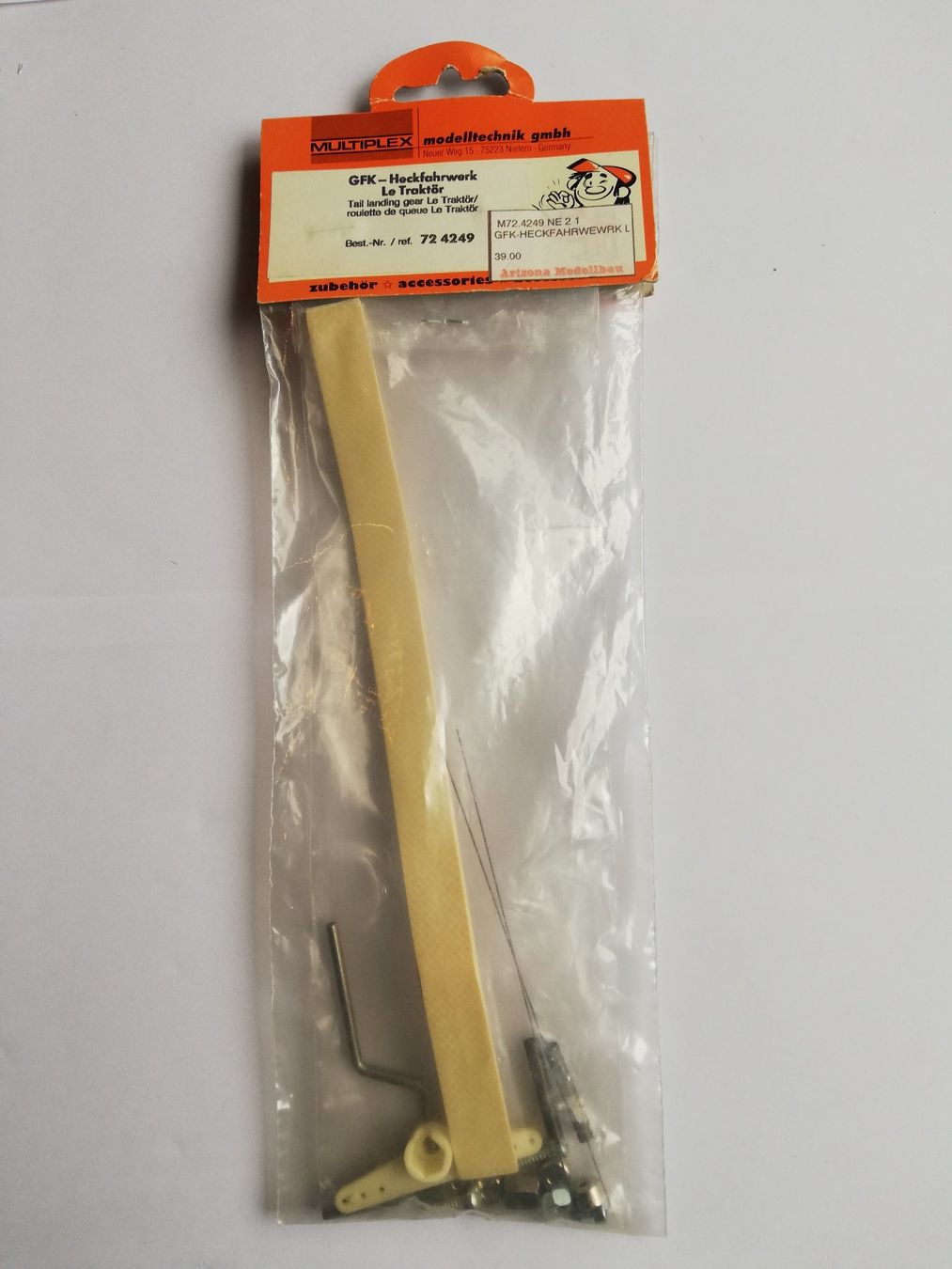 Multiplex Modellismo RC: MULTIPLEX GFK-Heckfahrwerk gross – Nuovo e nell'imballaggio originale da Witterswil venduto da ushornet