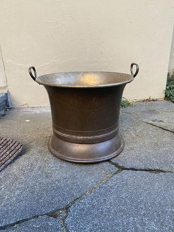 Töpfe: Alter Kupfer-Kessel mit Griffen – Gebraucht aus Winterthur von nicolefh