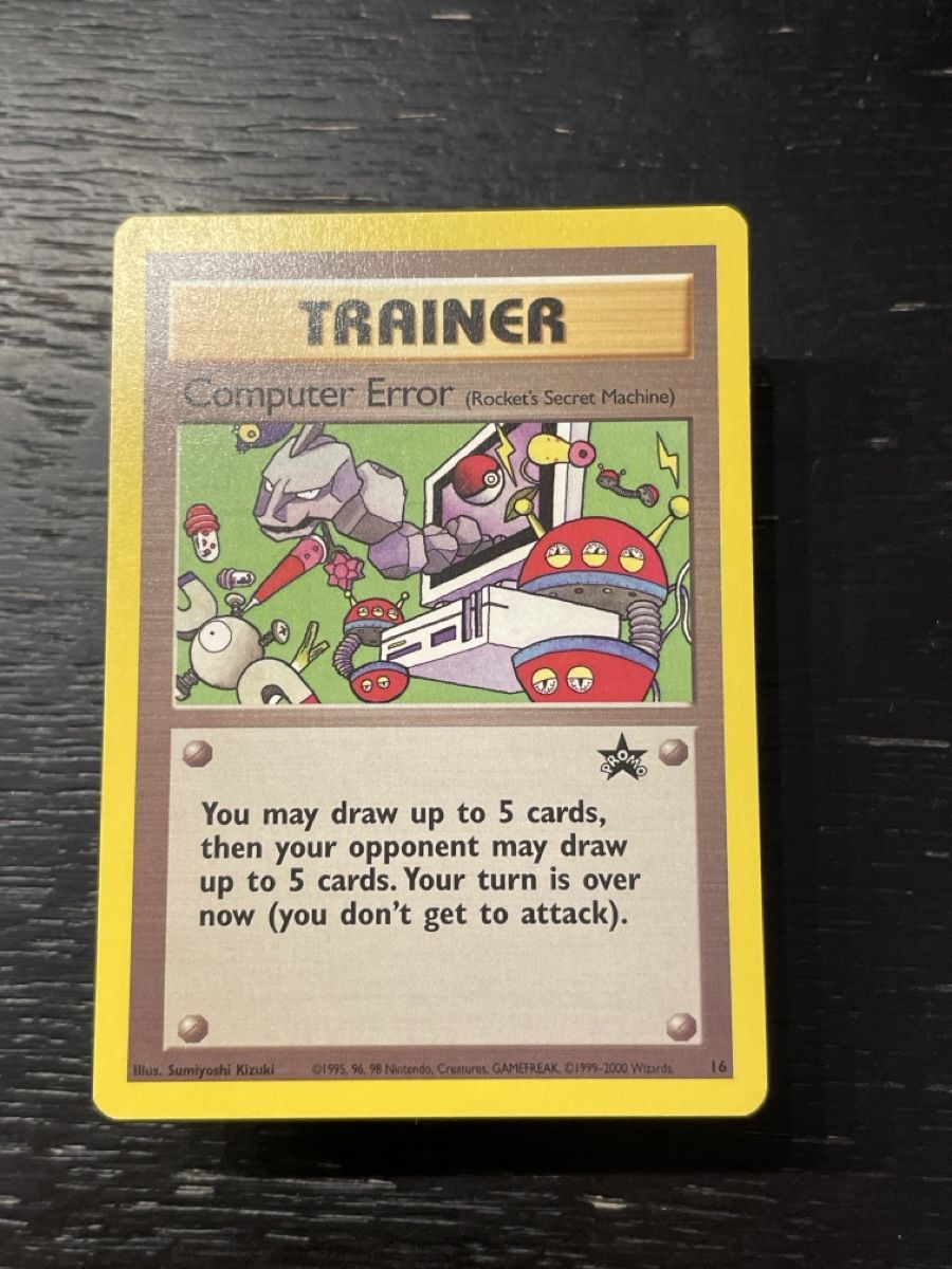 Pokémon Carte collezionabili: Pokemon Promo 16 vintage computer error – Usato da Hugelshofen venduto da Suimosa