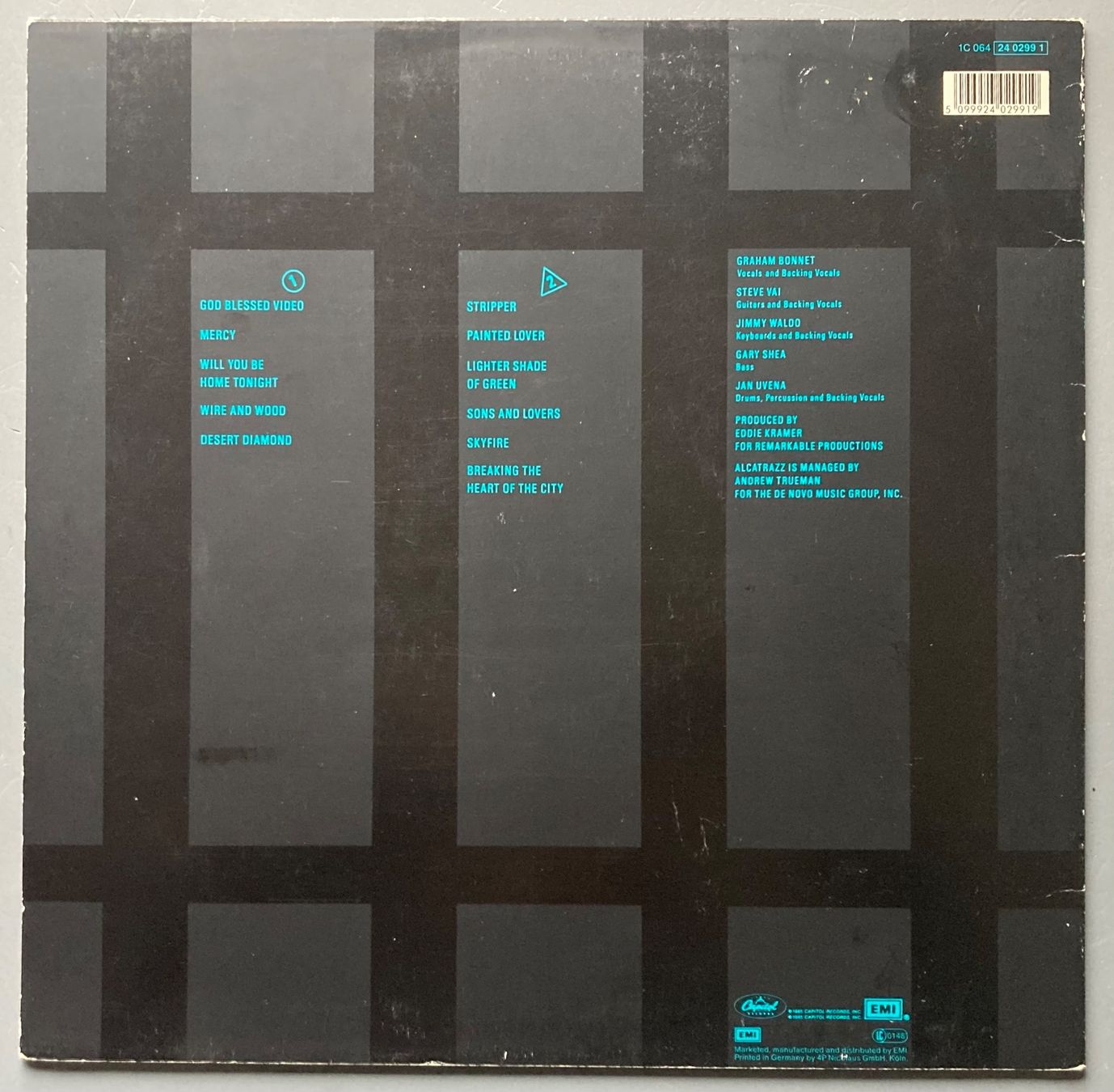 Dischi in vinile: ALCATRAZZ - DISTURBING THE PEACE – Usato da Poliez-Pittet venduto da Newtown-Records 1