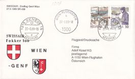 Erstflug Swissair Genf - Wien 1989