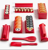 Sushi Maker 5 Formen Maki Rollhilfe Kit - Rot
