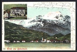 Andermatt, Panorama und Hotel Bellevue