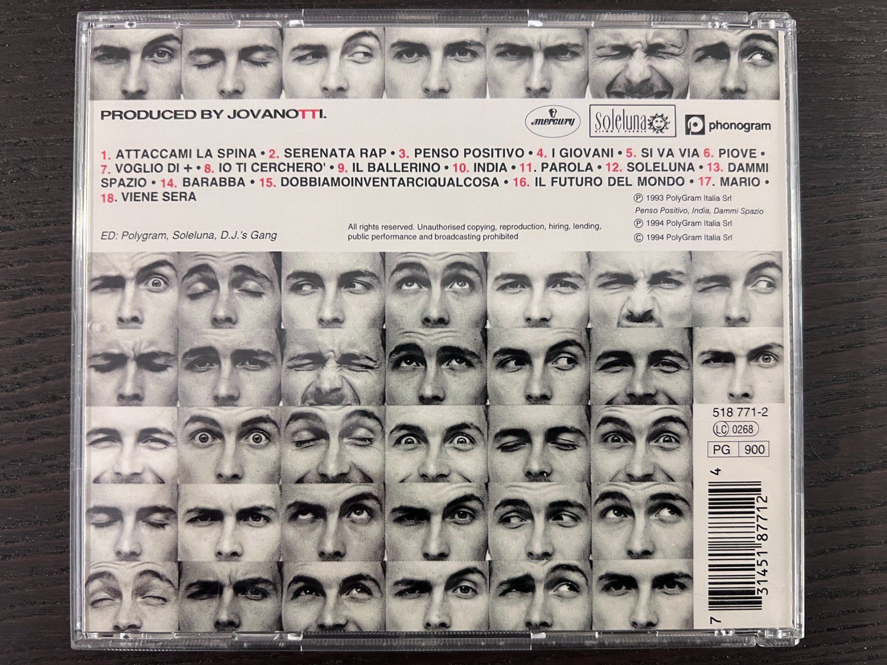 CD: Jovanotti - Lorenzo 1994 – Usato da Zürich venduto da MusikFreunde 1