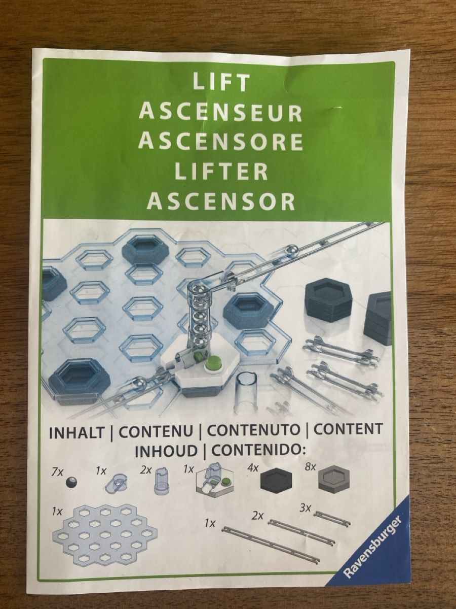 Ravensburger Giochi: Gravitrax - LIFT Erweiterung – Usato da Zürich venduto da Ayura06