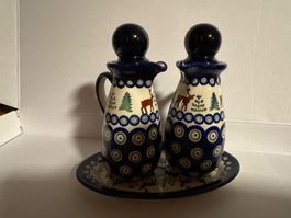Bunzlauer Menage Essig & Oel