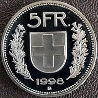 5 Franken 1998 stgl. / aus Münzsatz