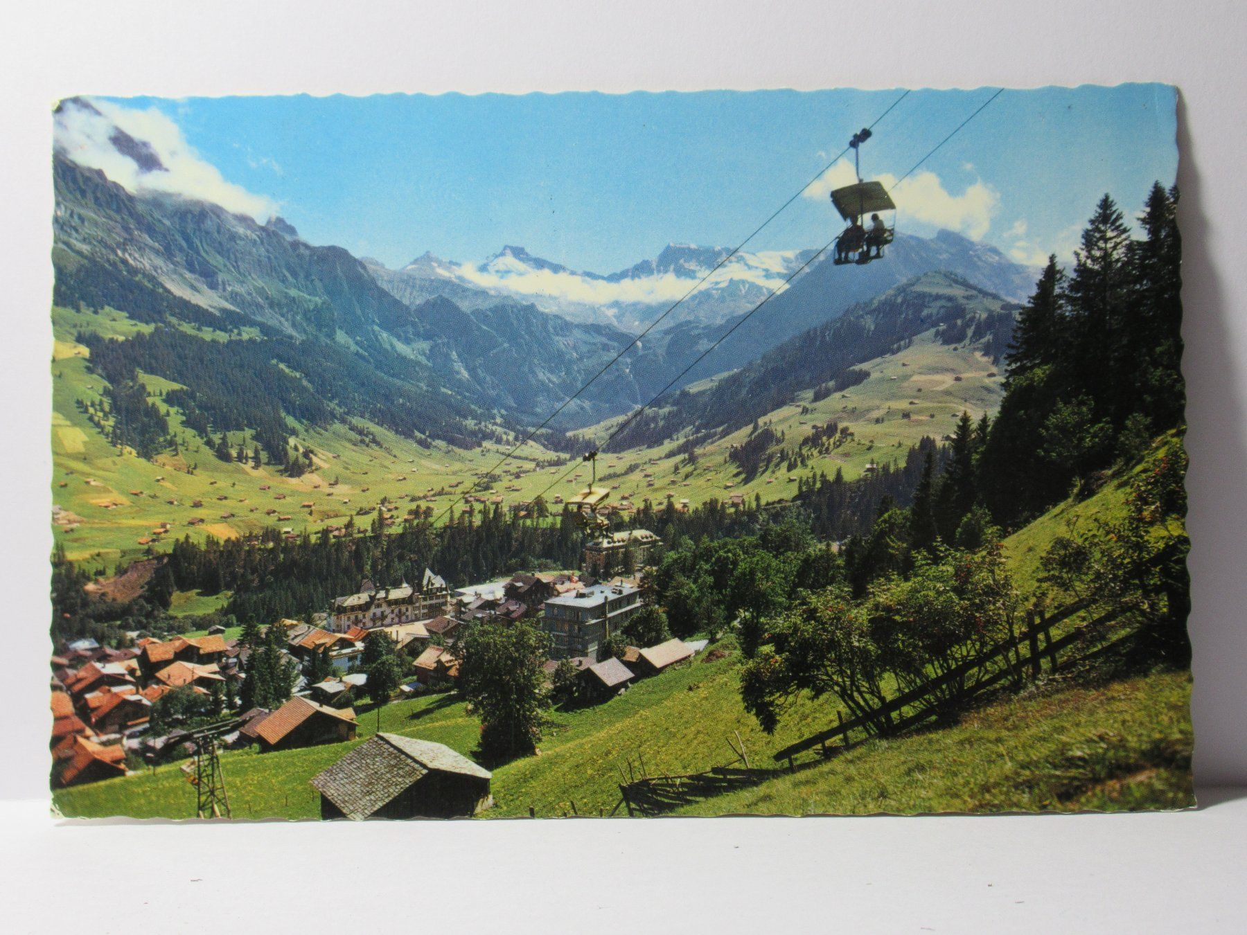 Cartoline postali: Adelboden mit Sesselbahn 1971 – Usato da Grenchen venduto da Bluemchen1900 1