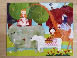 Puzzle Janod 36 pièces – Caravane des Princesses – valisette