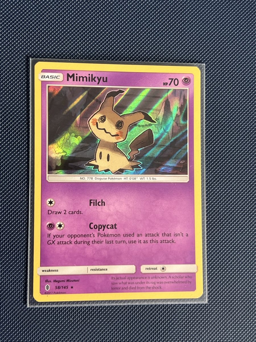Pokémon Carte collezionabili: Mimikyu 58/145 Guardians Rising – Usato da Zollikon venduto da inf_l5jd