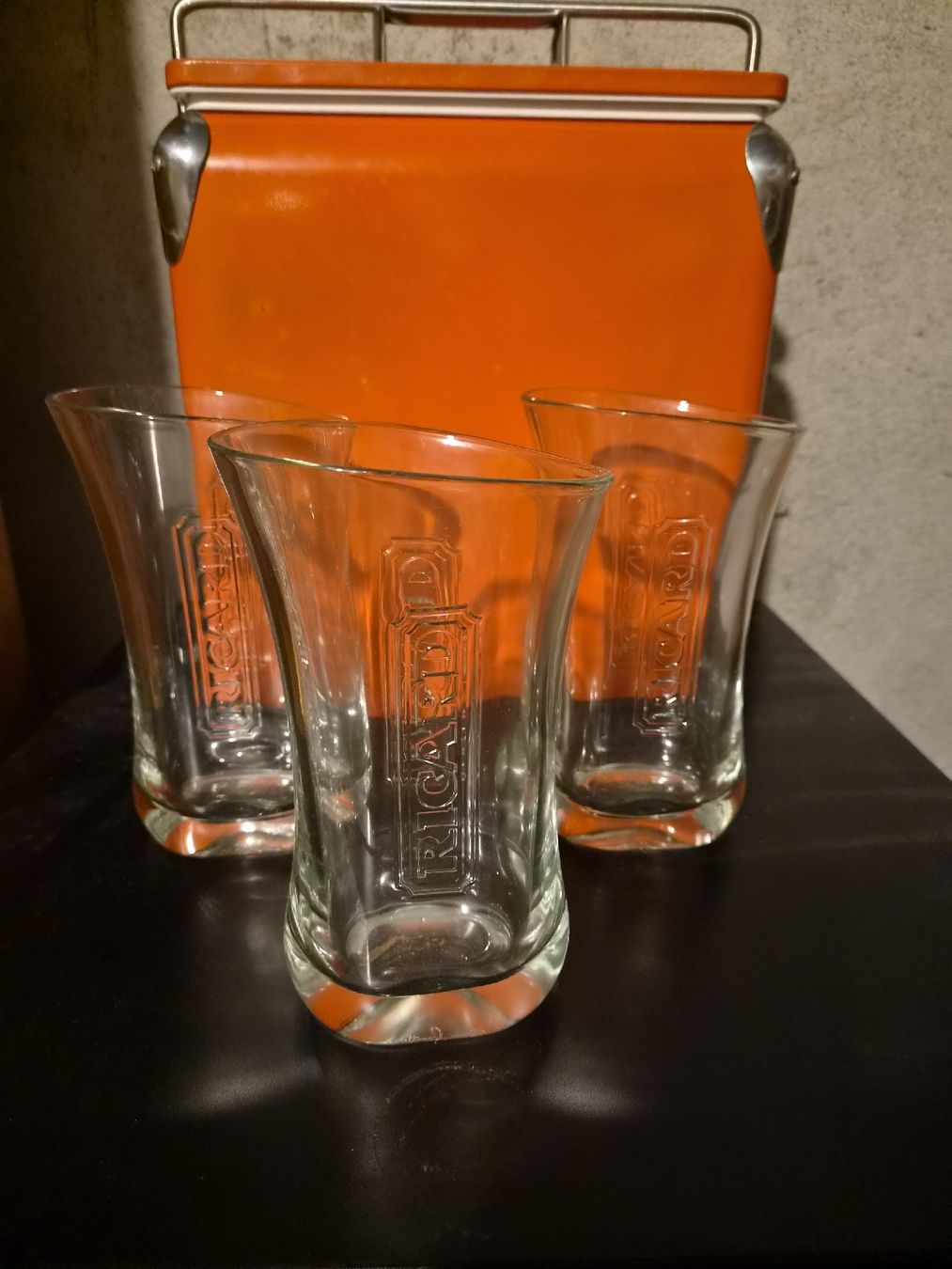 Ricard Caraffe: trois pichets ricard – Nuovo e nell'imballaggio originale da Martigny venduto da Malamike