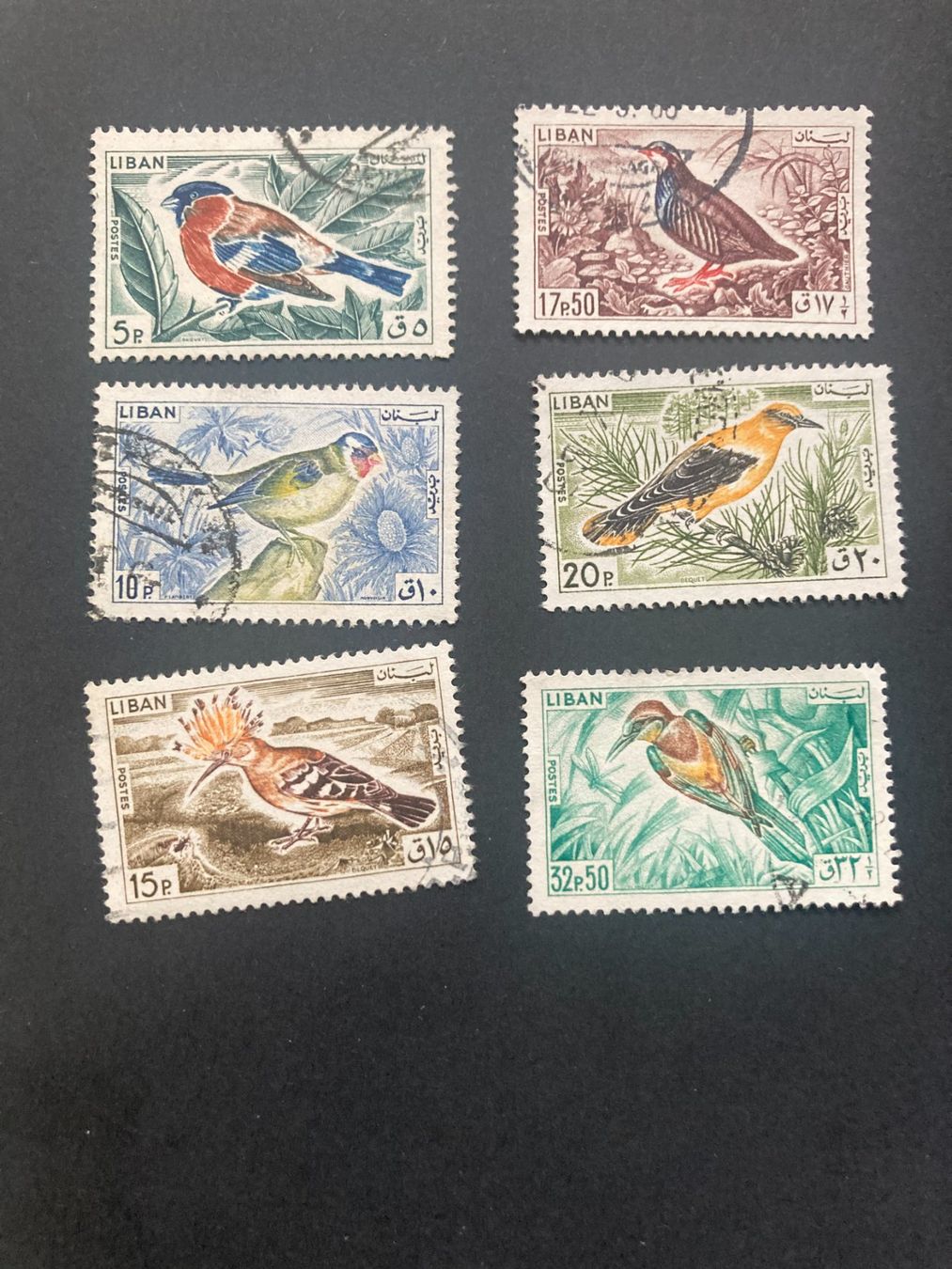 Tutti i francobolli: Libanon 1965 Satz Vögel gestempelt – Usato da Liestal venduto da schnueps