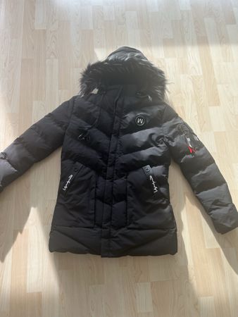 Winterjacke Gr. S/M Schwarz, Kunstfell Kaputze