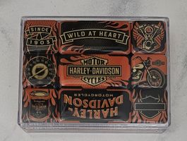 Harley-Davidson Motive Magnet-Set im Etui neu