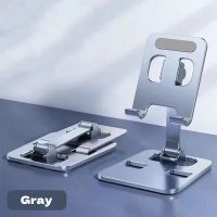 Tablet-Ständer Aluminium, faltbar, grau