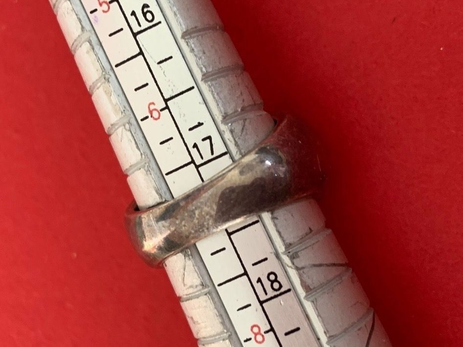 Anelli: Silberring Steinkissen weiss (55) – Usato da Dittingen venduto da Bellevista 8