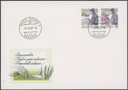 1987 - Unwettergeschädigten - Ersttagsbrief ET - Combo FDC