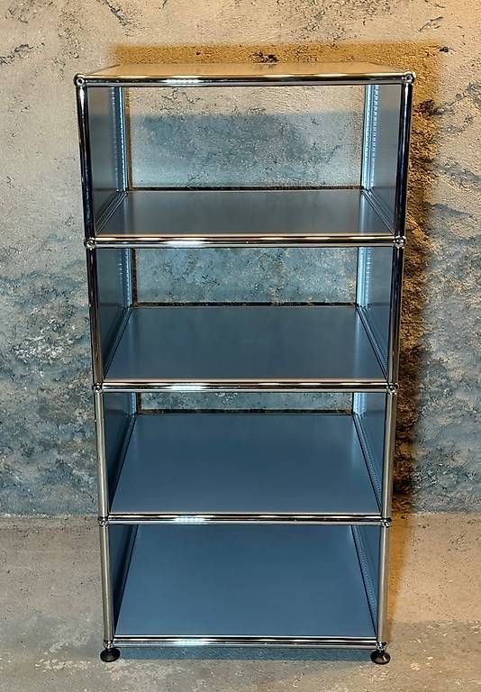 USM Scaffali: USM Haller HiFi-Möbel  Silber – Usato da Schalunen venduto da Schwende2 1