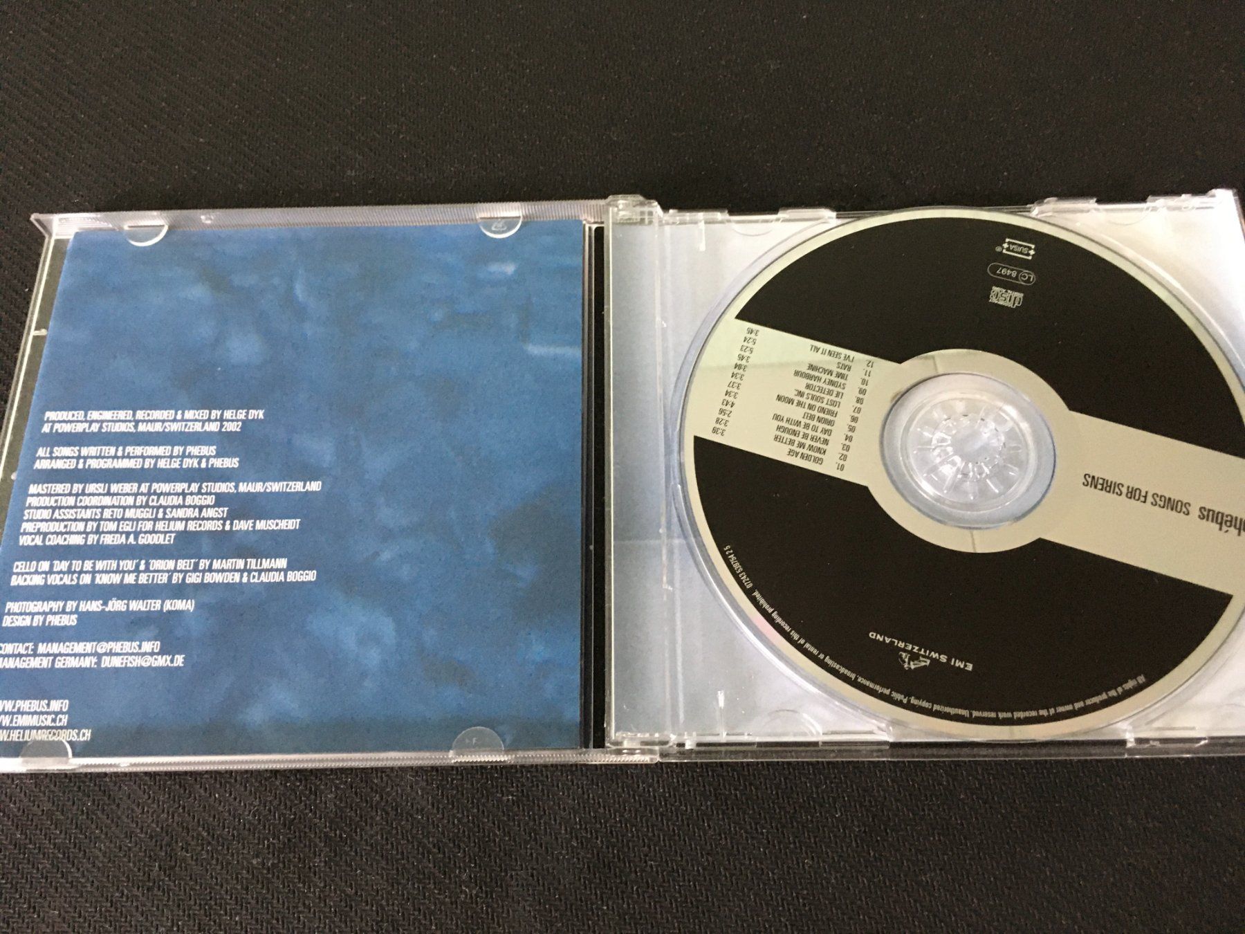 CD: Phébus - Songs for Sirens -CD- – Usato da St.Gallen venduto da MedienJoe 1