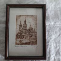 Original Grafik Dom zu Fulda Handsigniert gerahmt 22/150