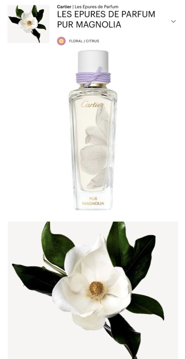 Cartier Profumi & Eau de Toilette: Cartier  PUR MAGNOLIA 5 ml probe – Usato da Täuffelen venduto da RoyaltyBrown 1