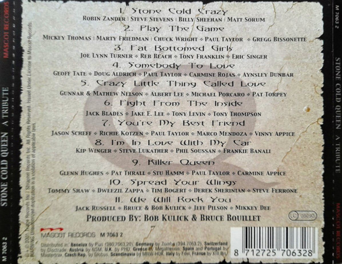 CDs: Stone Cold Queen - A Tribute – Gebraucht aus Brunnen von Barfly5 1