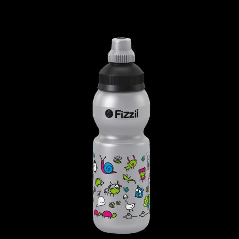 Trinkflaschen & Thermosflaschen: Fizzii Trinkflasche330ml silber Tierwelt – Neu und originalverpackt aus Walenstadt von Trend-24