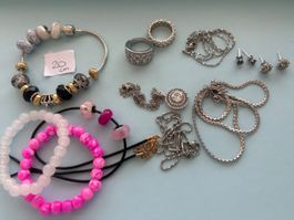 🌹Luxus Set Nr: 5🌹 Kette Armband Ohrringe Farbe:Silber/Gold