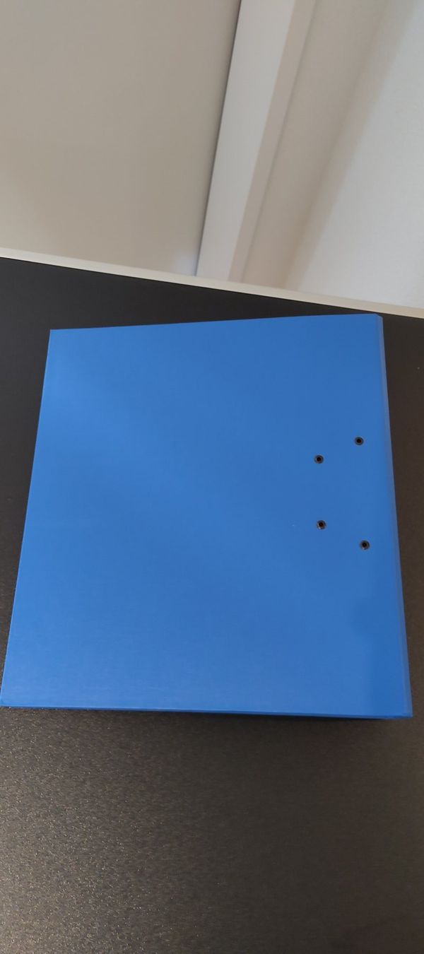 Ordner: Ordner A4 Blau 75mm Breit mit Transparenthülle – Gebraucht aus Felben-Wellhausen von AWDienstleistungen 2