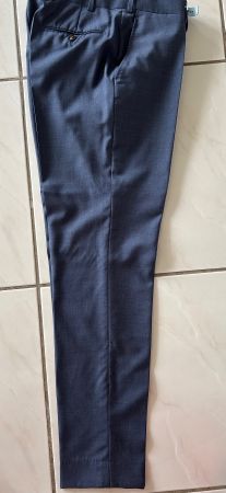 Herren Bundfaltenhose Brescia, mittelblau