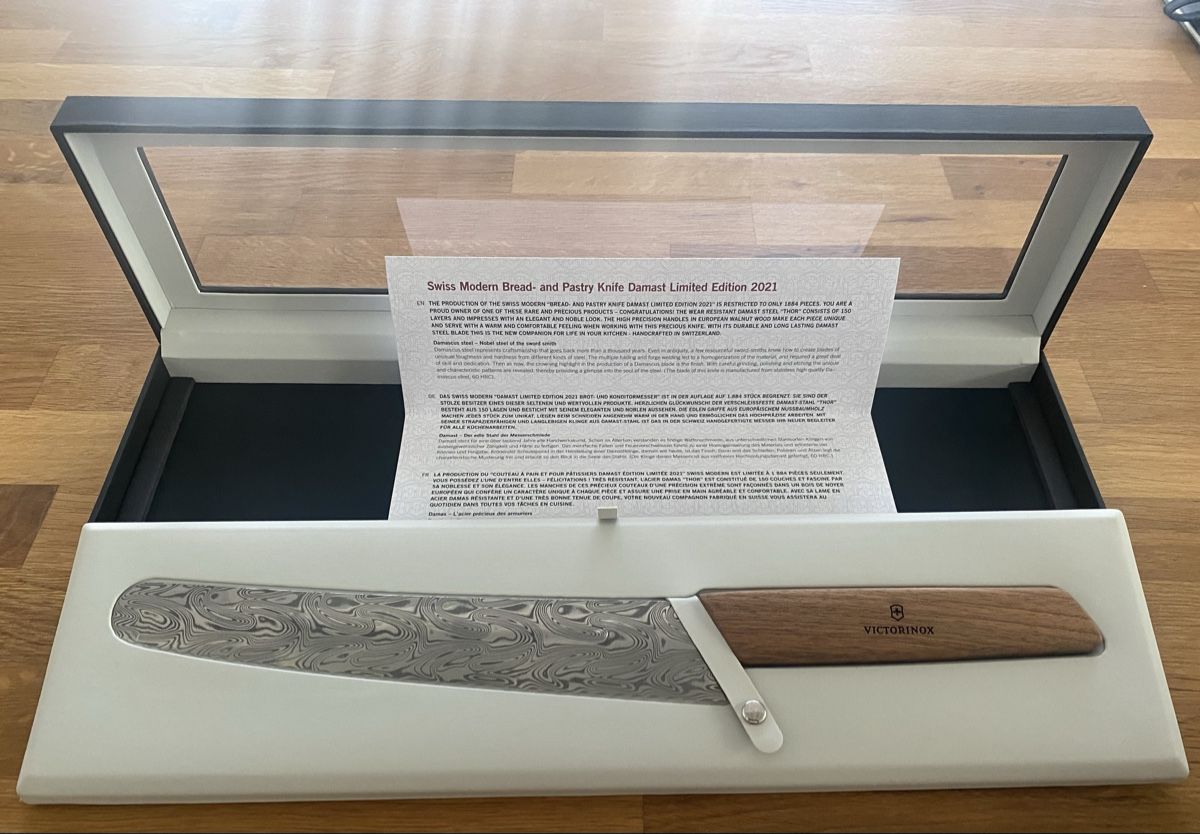 Victorinox Coltelli da cucina: Victorinox Konditor Damast LE 2021 – Nuovo e nell'imballaggio originale da Goldau venduto da TB_13 3