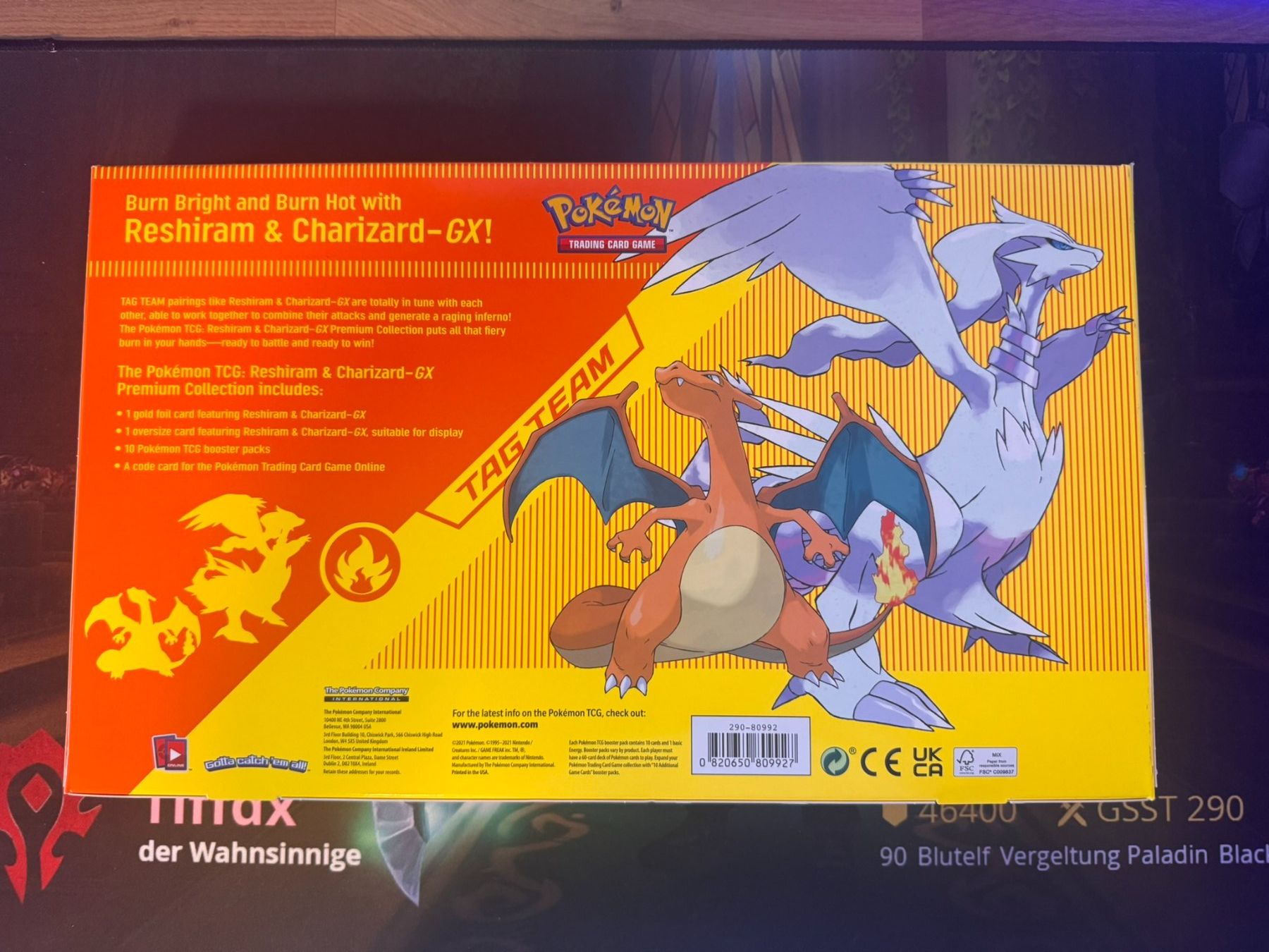 Pokémon Carte collezionabili: Pokemon Reshiram Charizard GX Premium Collection – Nuovo e nell'imballaggio originale da Däniken SO venduto da Joel9191 1