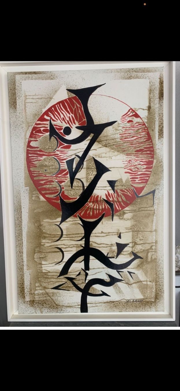 Gemälde: Schönes Acryl Bild einer Künstlerin… – Gebraucht aus Basel von Stars12355