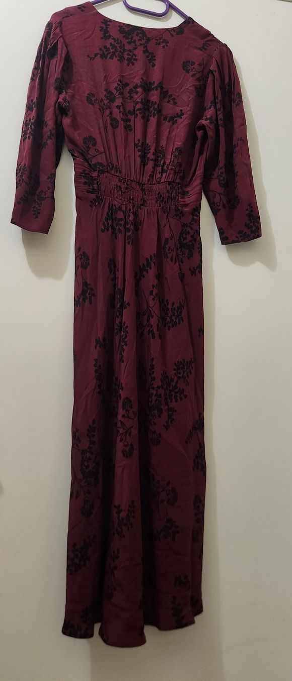 Ba&Sh Vestiti: Robe Ba&sh imprimée bordeaux taille 1( S/M) – Usato da Niedergösgen venduto da Eva2410 2