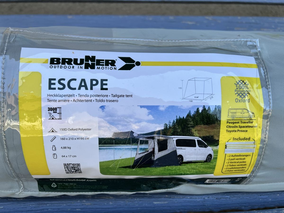 Tende : Brunner ESCAPE Heckklappenzelt neu – Nuovo e nell'imballaggio originale da Elsau venduto da Lex13