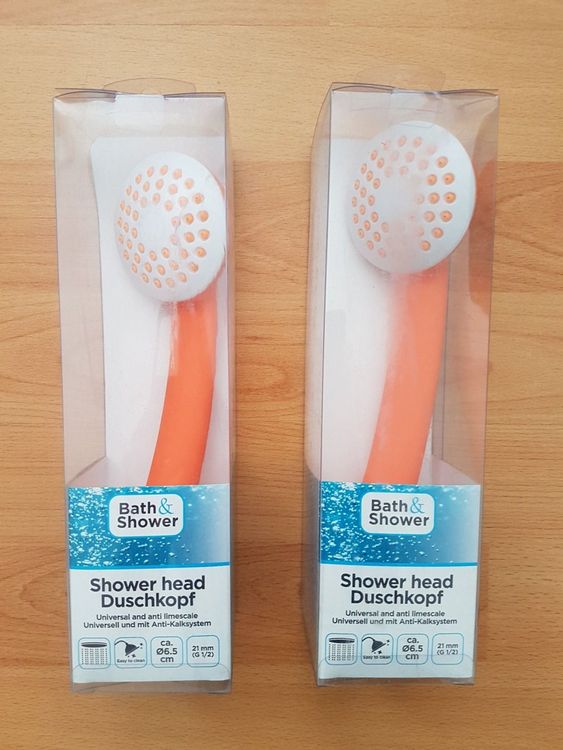 Produktbild von 2er-Set Duschkopf-Absperrventile – 1x Schwarz Matt, 1x Verchromt, Mit Wasserstopp, Durchflussbegrenzer Für Handbrausen, Werkzeuglose Montage