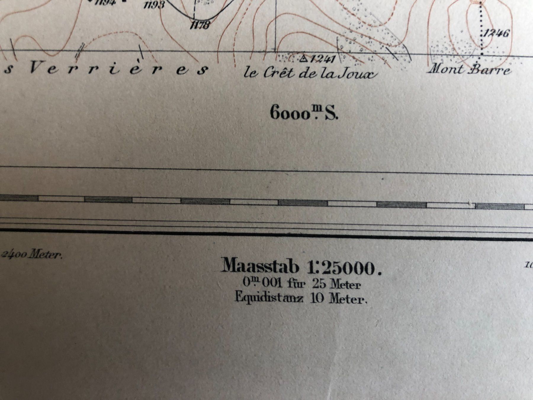 Cartine & Atlanti: Siegfriedatlas Bl. 277: Les Verrières – Usato da Zürich venduto da allp 7