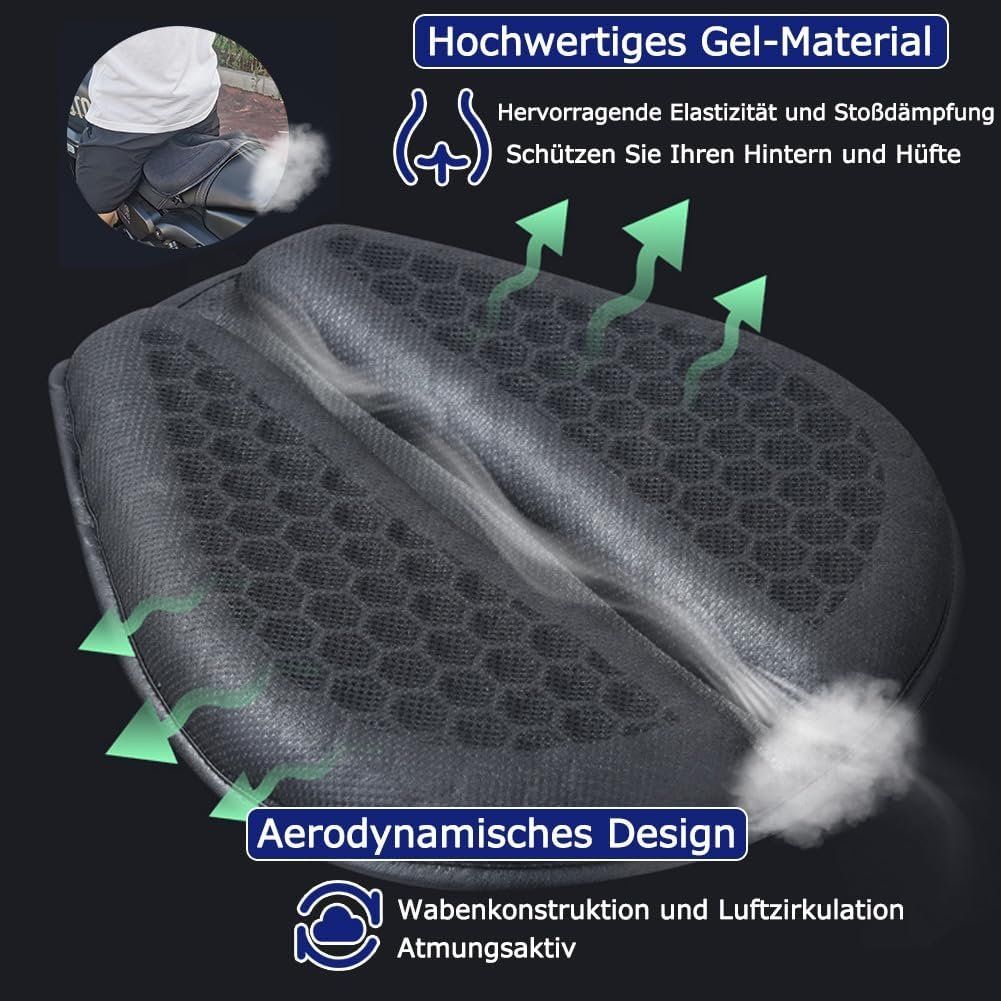Cuscini: Motorrad 3D Gel Sitzkissen – Nuovo e nell'imballaggio originale da Châtelaine venduto da topshop.switzerland 5
