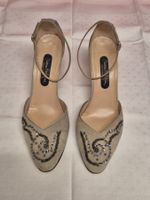 Schuhe aus Wildleder mit Perlen Grösse 37 1/2  guter Zustand