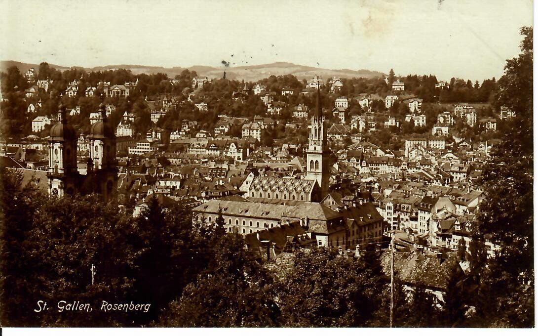 Cartoline postali: St. Gallen Rosenberg 1923 – Usato da Hochdorf venduto da Ziegel-16