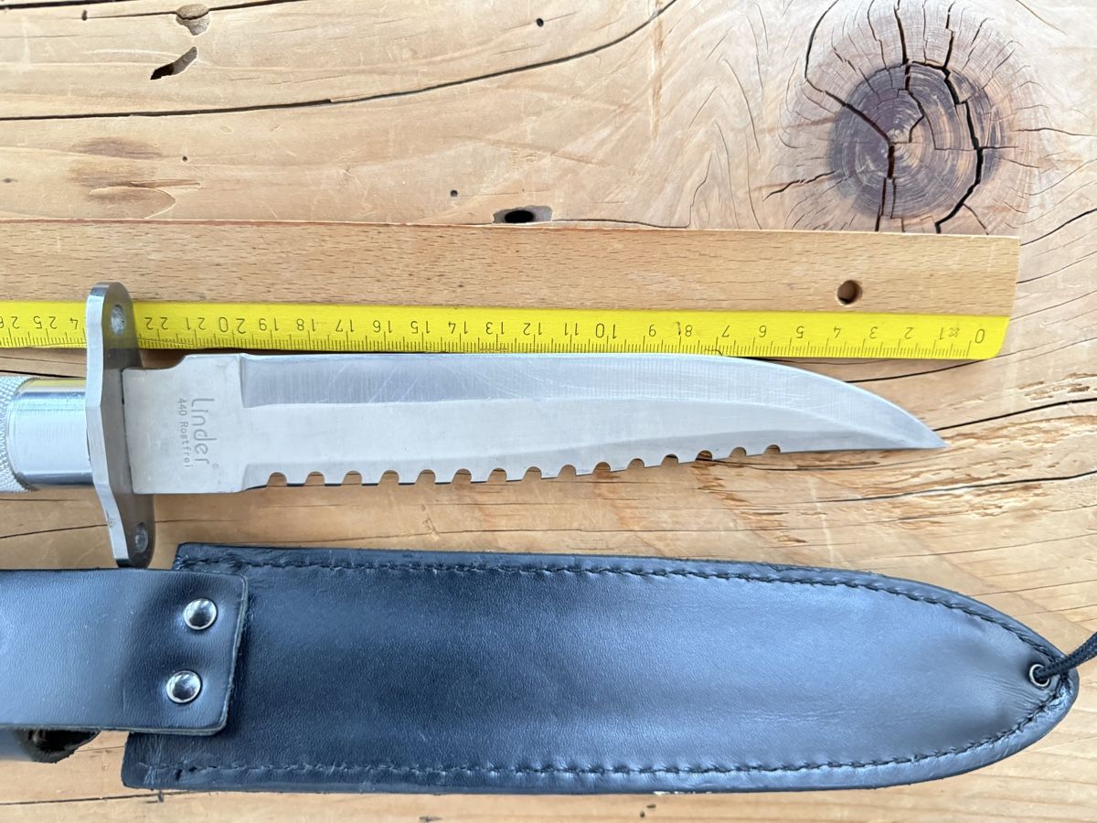 Accessori: Messer Linder 440 Kampfmesser Jagdmesser – Usato da Goldach venduto da Messerguru 6