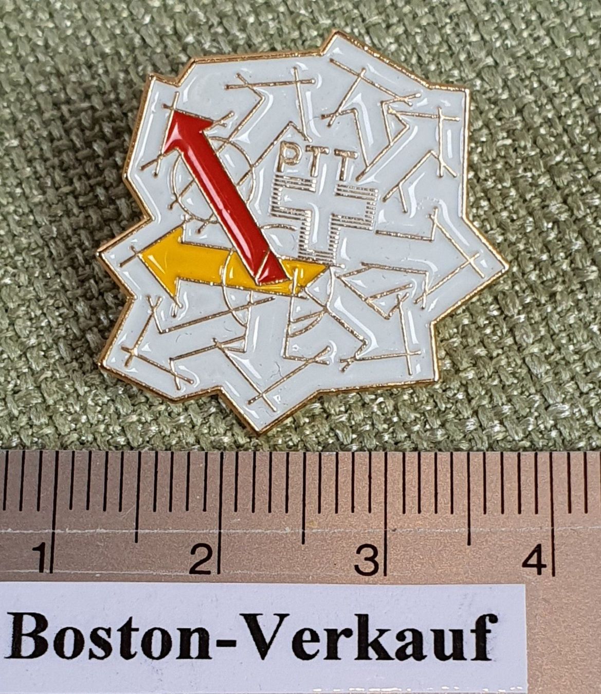 Plaketten & Abzeichen: A462 - Pin Altes PTT Die Post Logo – Gebraucht aus Reinach BL von Boston-Verkauf 1