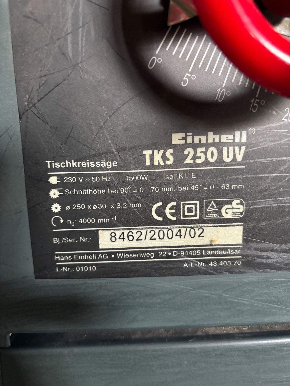 Einhell Seghe: Scie circulaire à table Einhell® TKS 250 UV – Usato da Bioley-Magnoux venduto da Sophieetlu 2