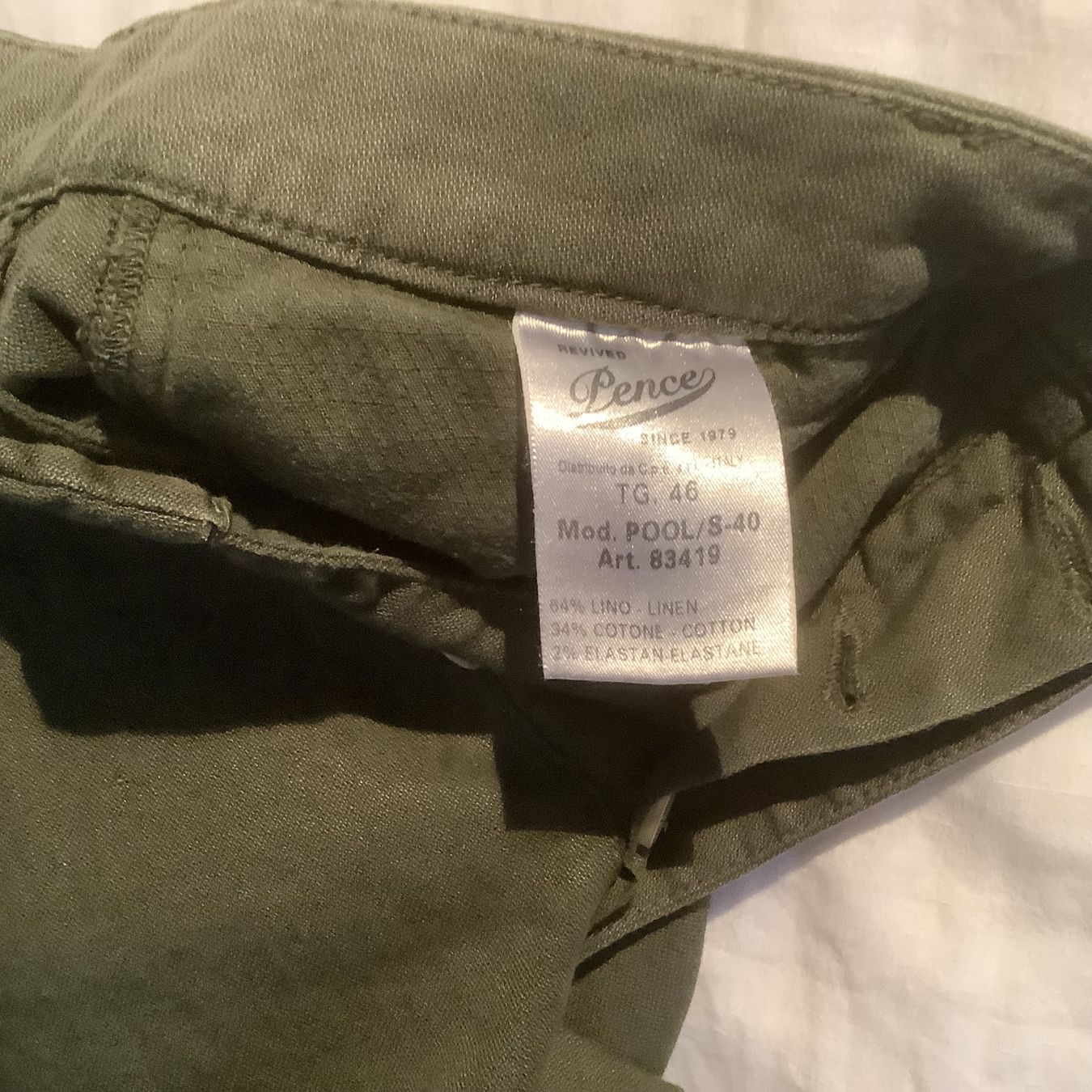 Pantaloni: Leinenhose, Pence – Usato da Zürich venduto da -Panoptikum- 6