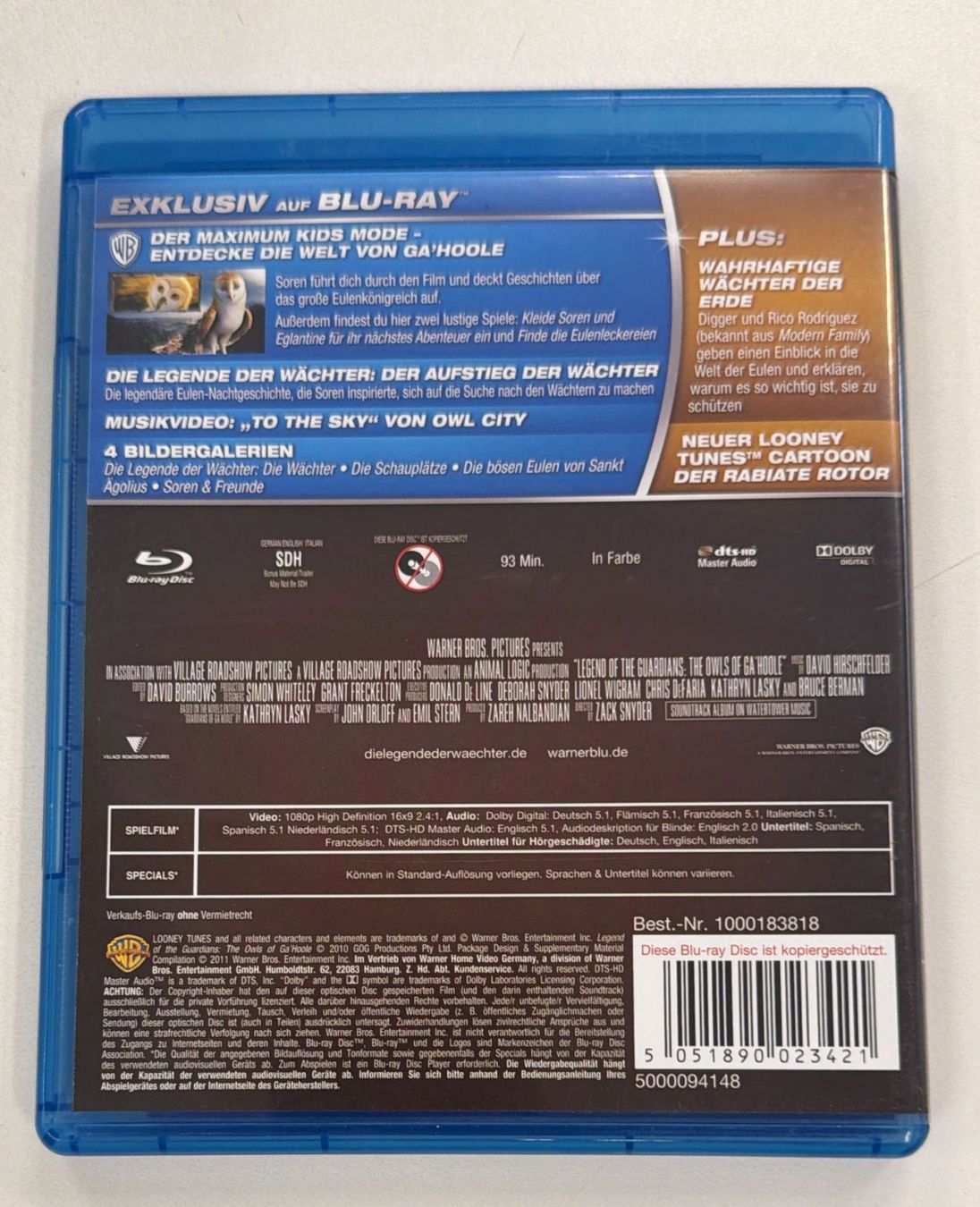 Tutti i DVDs: DIE LEGENDE DER WÄCHTER BLU-RAY – Usato da Zürich venduto da freioccasionen 2