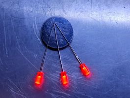 Zylinder-LED rot 3mm, 5 Stück