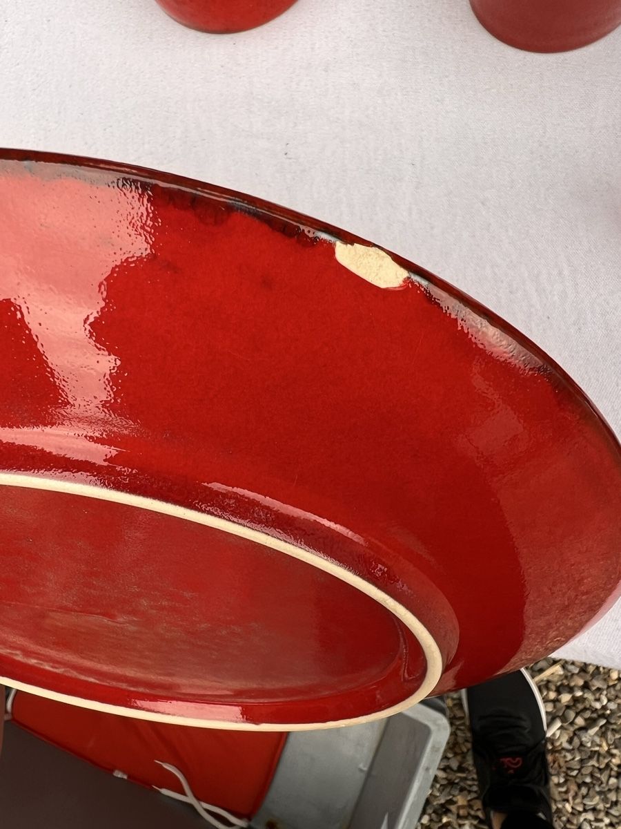Set di piatti:  Rotes Geschirr Service (88) – Usato da Glattfelden venduto da maa_qcj8 7